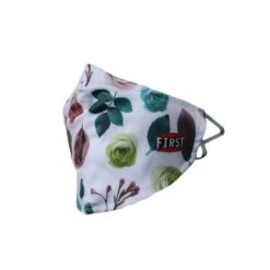 2-Ply Brown/Green Floral Reusable Non-Medical Breathable & Elastic Ear Bands Face Masks (5-Pcs Pack)