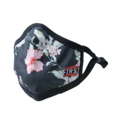 3-Ply Black/White/Pink Flowers Reusable Non-Medical Breathable & Adjustable Ear Loops Face Masks (5-Pcs Pack)