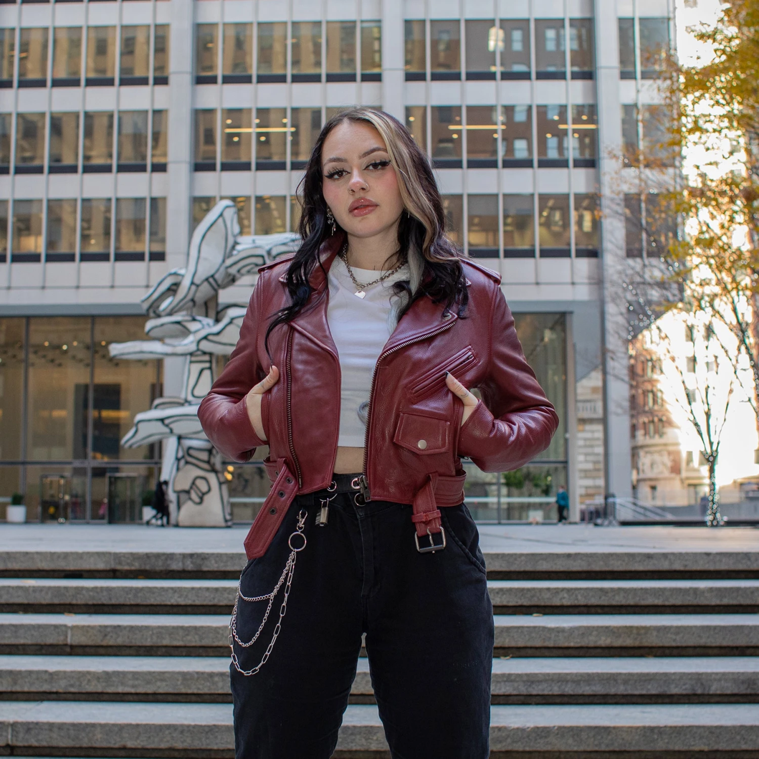 Katy - Women's Leather Jacket - BHBR - Image 7