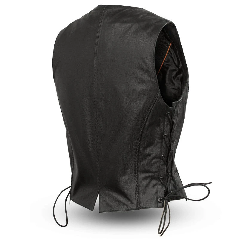 Native Lacy - Women's Leather Motorcycle Vest - Image 2