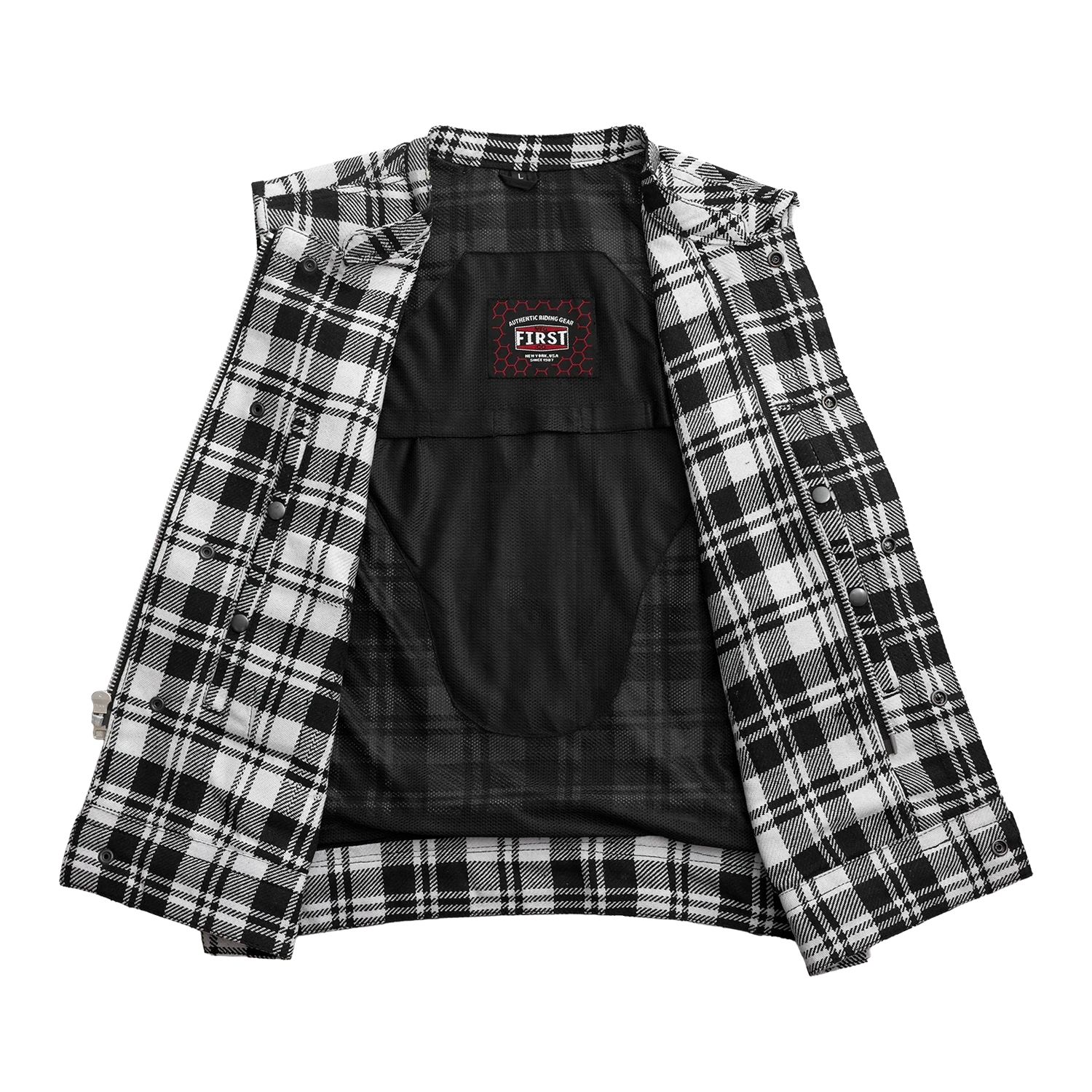 Sharp Shooter Moto Men's Canvas Vest - Recycled - Image 4