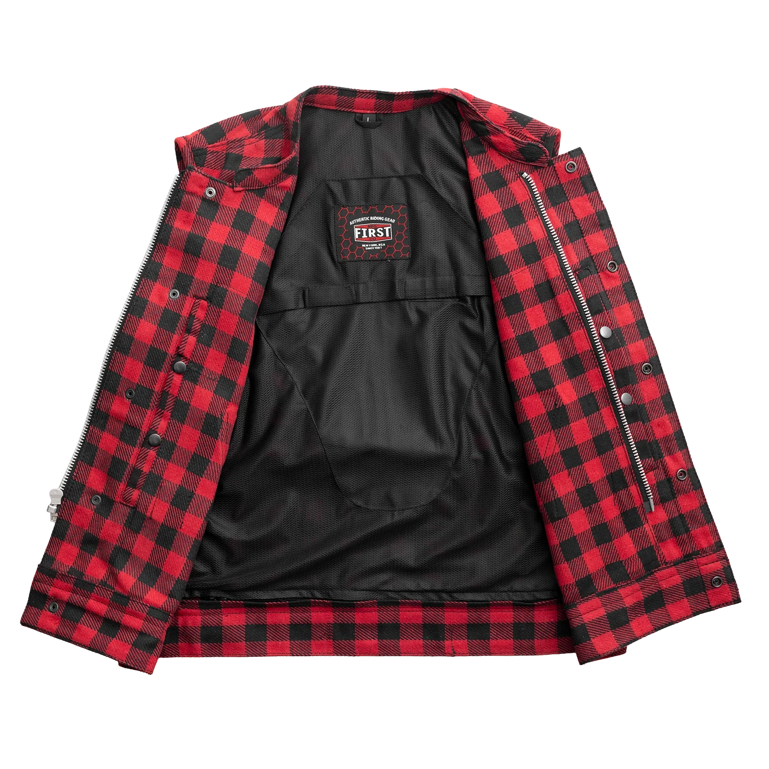 Sharp Shooter Moto Men's Canvas Vest - Recycled - Image 11