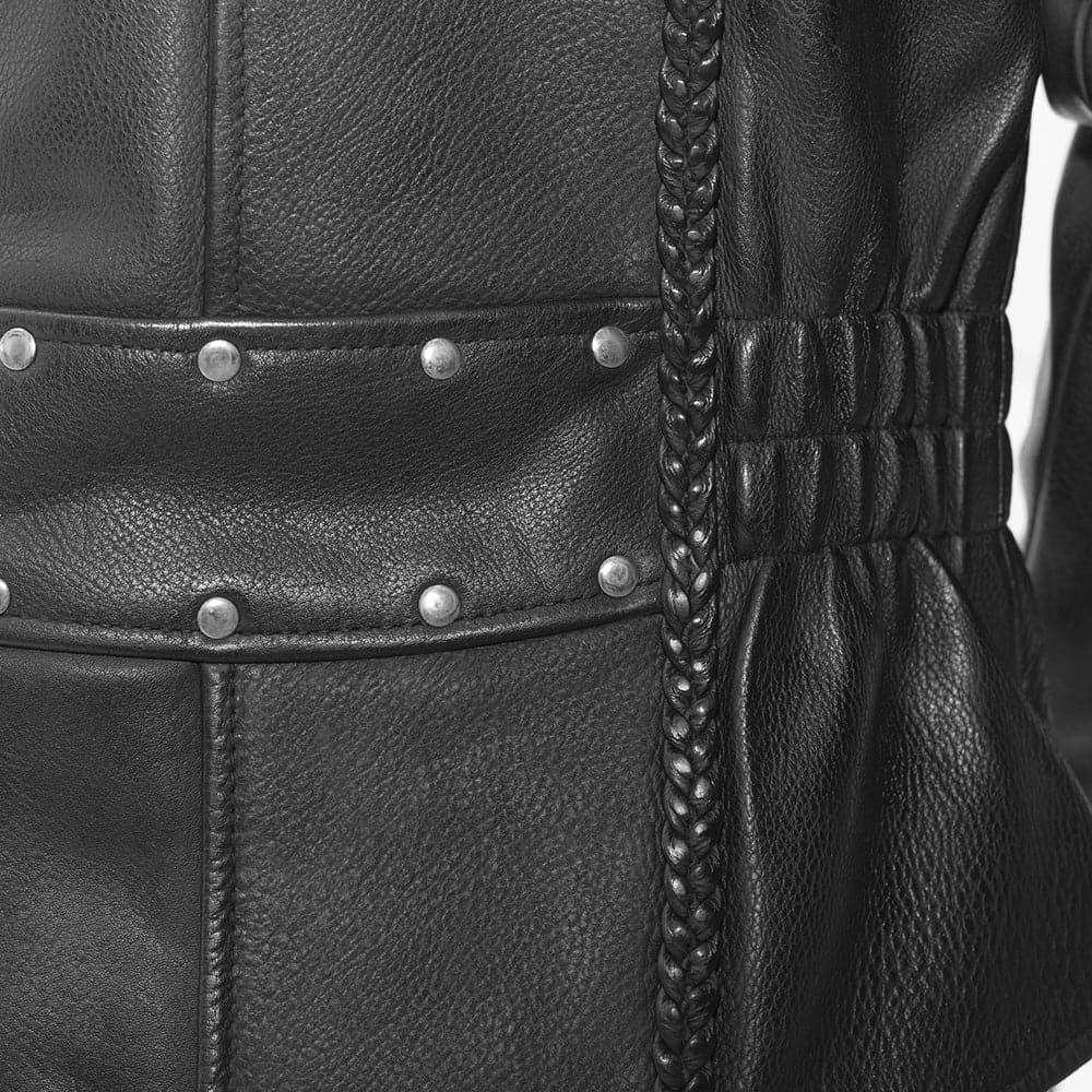 Allure Women's Motorcycle Leather Jacket - Image 3