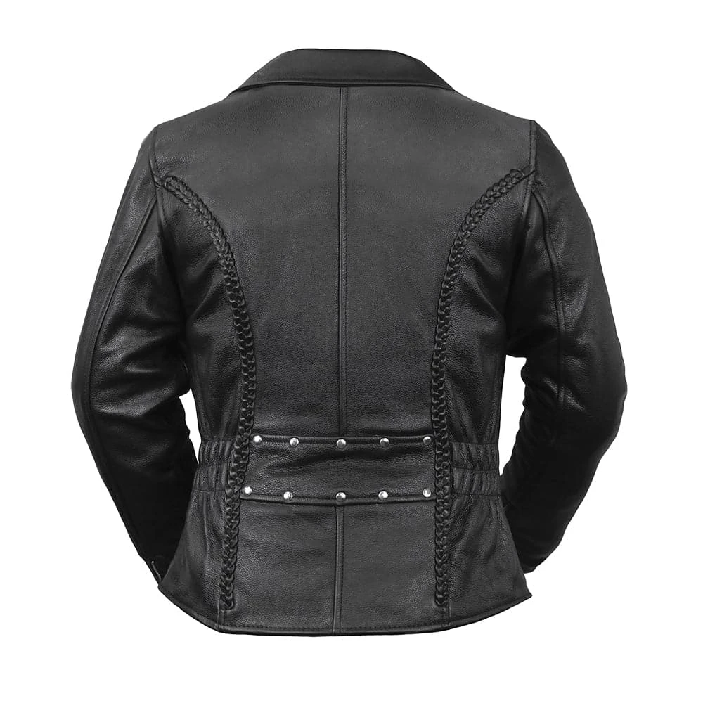 Allure Women's Motorcycle Leather Jacket - Image 2