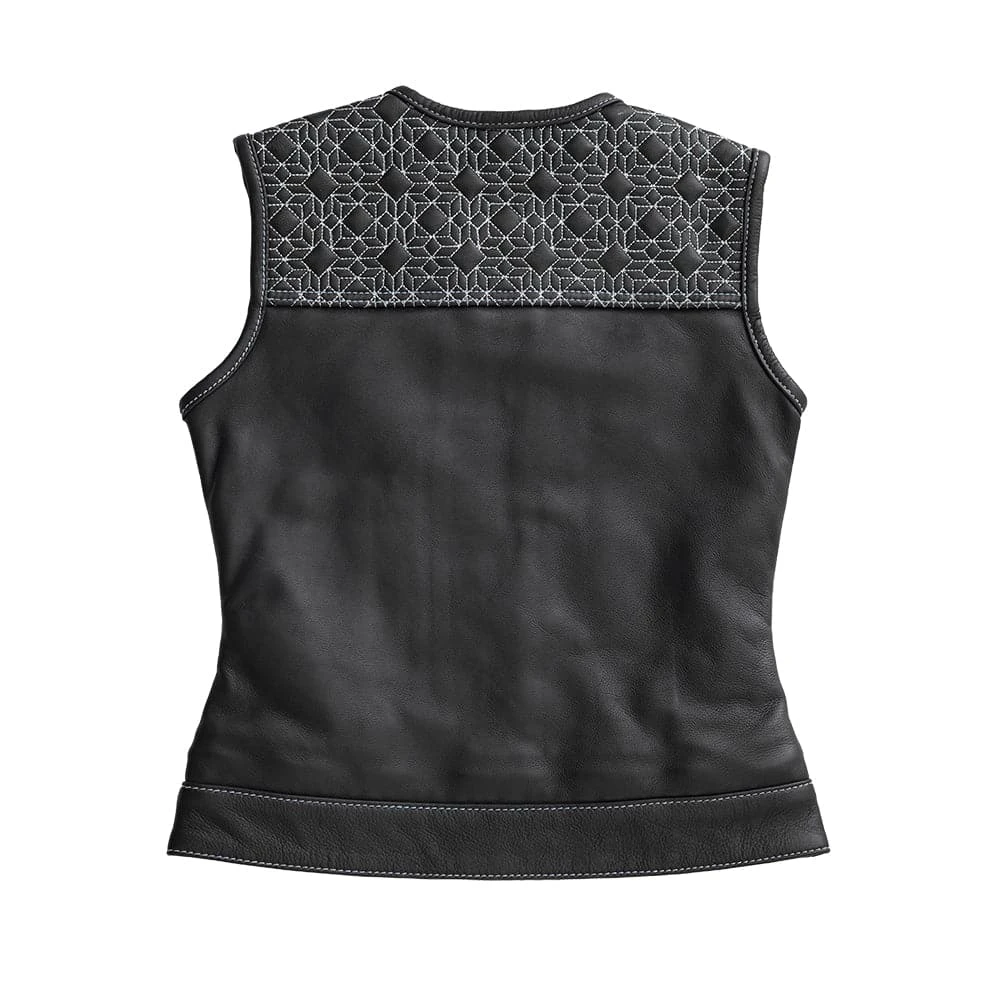 Angelite Women's Motorcycle Leather Vest - Limited Edition - Image 6
