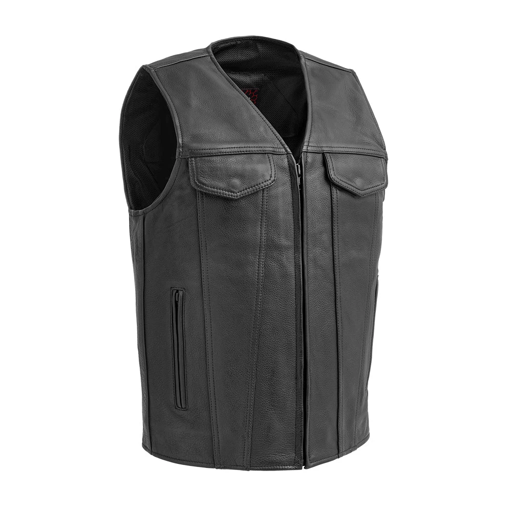 Badlands Men's Motorcycle Leather Vest