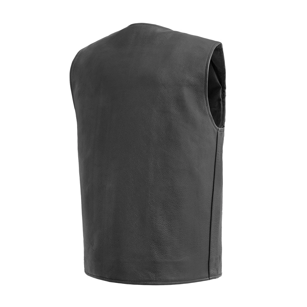 Badlands Men's Motorcycle Leather Vest - Image 2