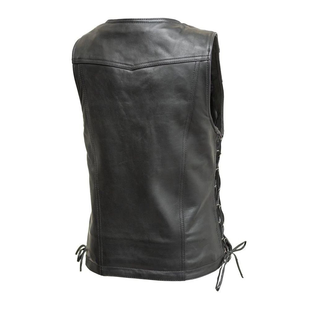 Cindy - Women's Motorcycle Sheepskin Vest - Image 2