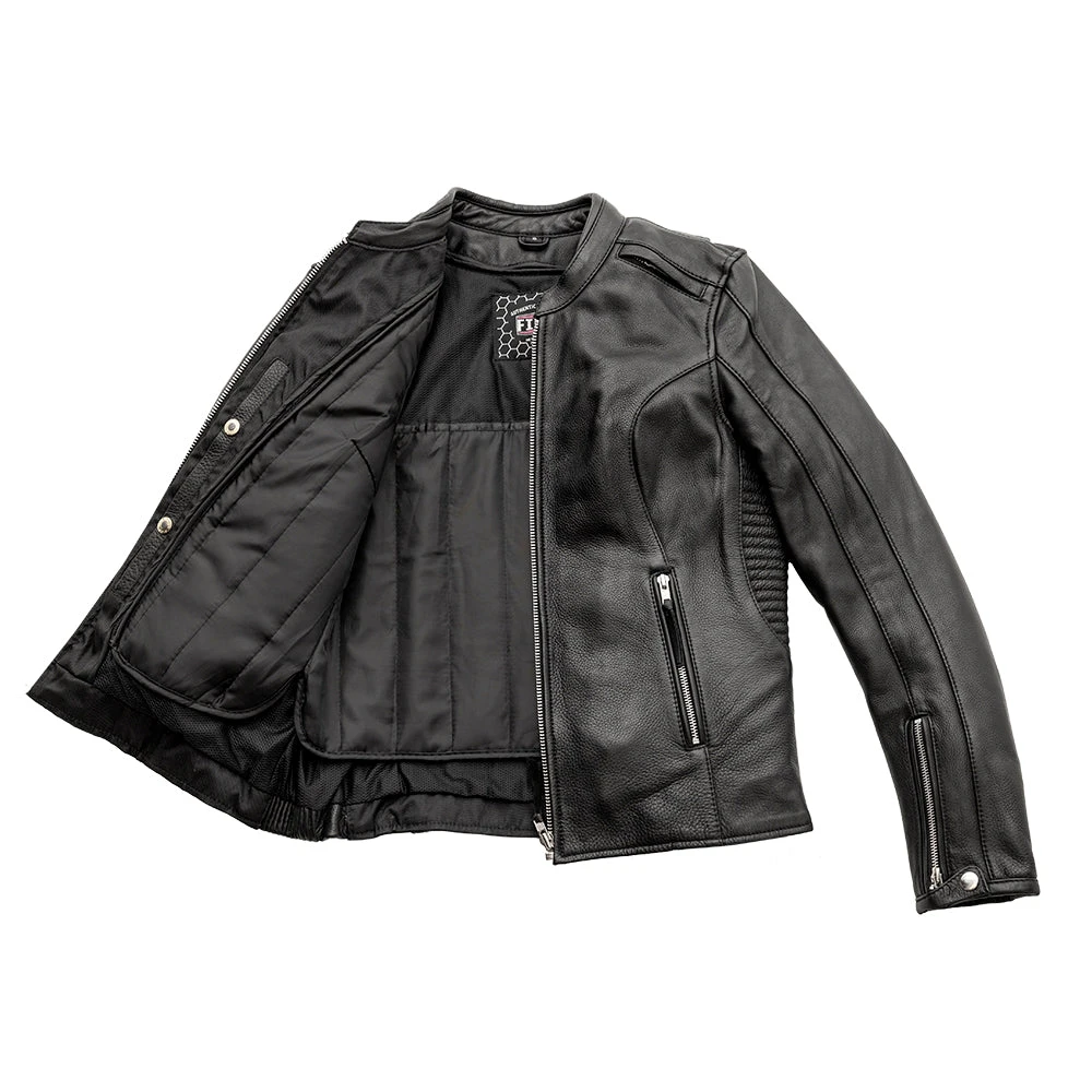 Cyclone - Women's Motorcycle Leather Jacket - Image 3