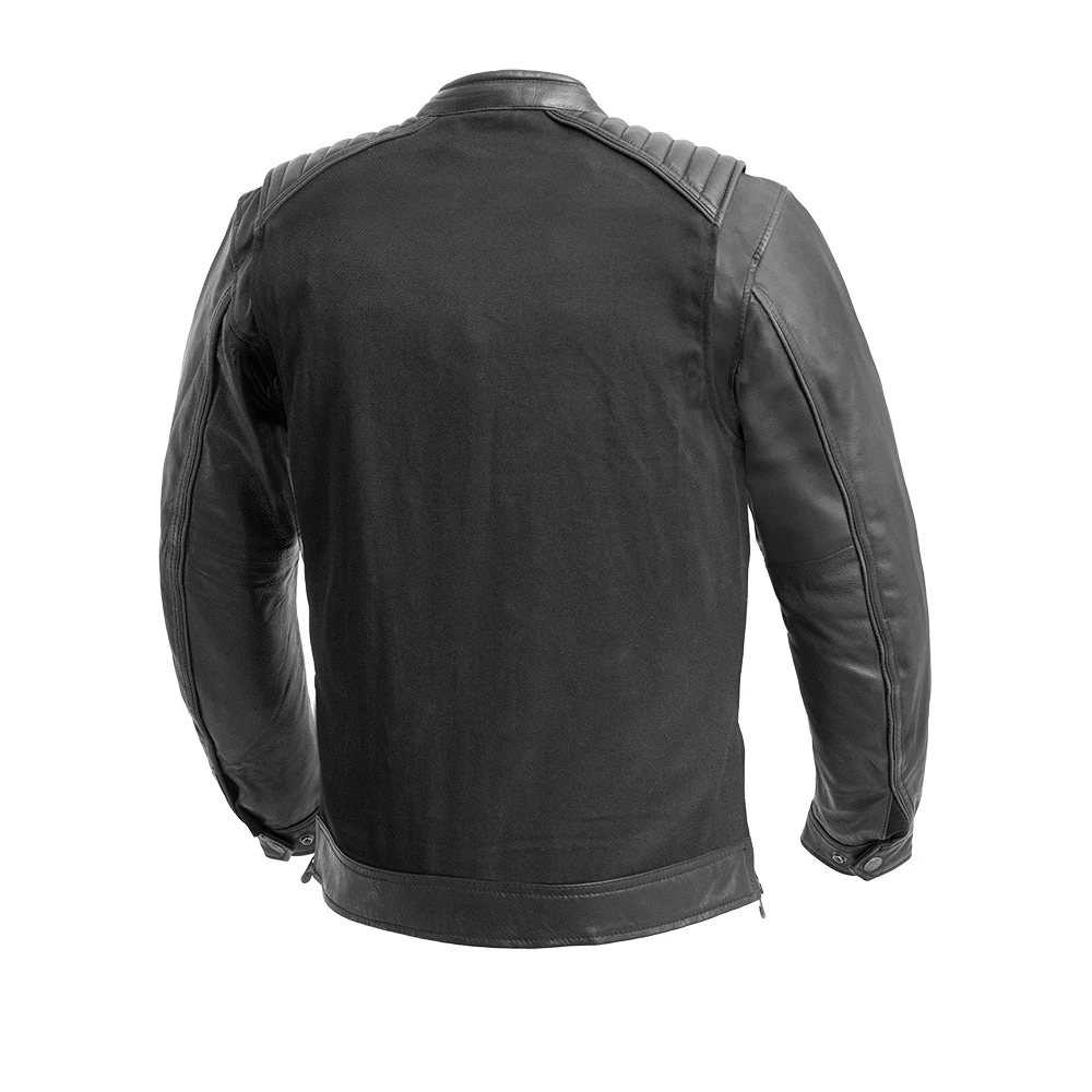 Daredevil Men's Motorcycle Twill/Leather Jacket - Image 2