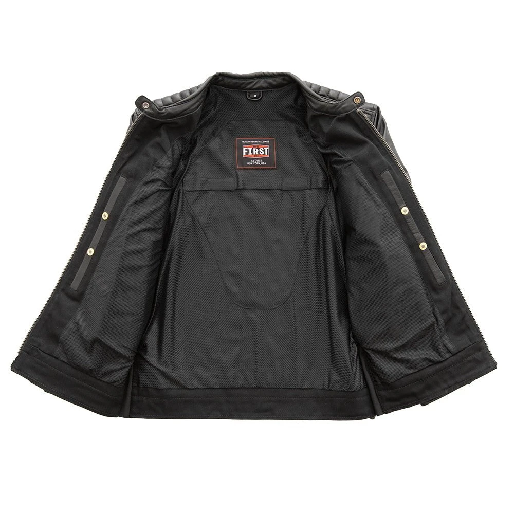 Daredevil Men's Motorcycle Twill/Leather Jacket - Image 3