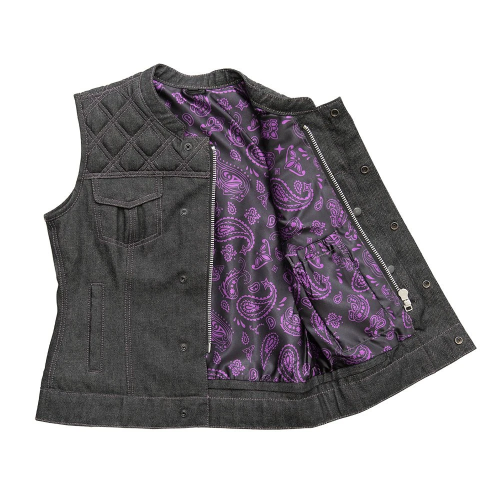 Eclipse Women's Club Style Denim Vest - Limited Edition - Image 5