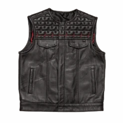EKG Men's Leather Motorcycle Vest (Limited Edition)