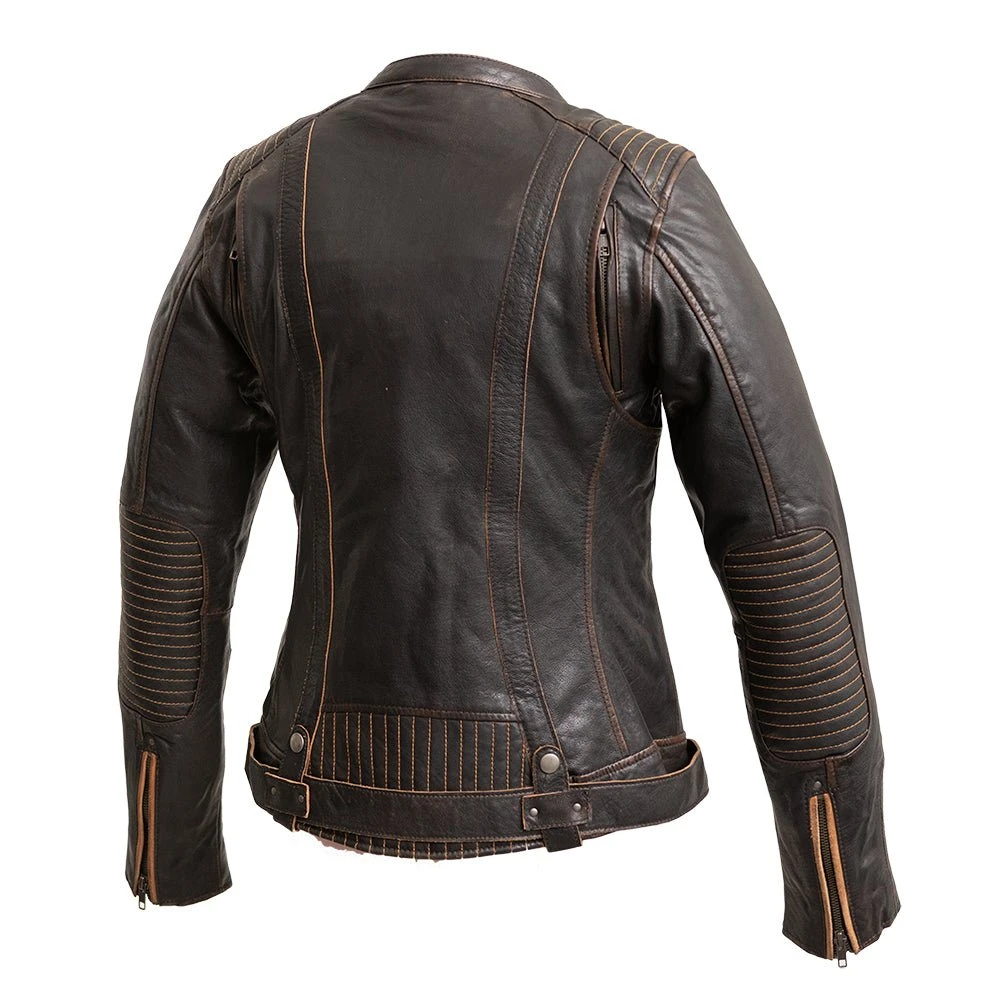 Electra - Women's Motorcycle Leather Jacket - Image 2