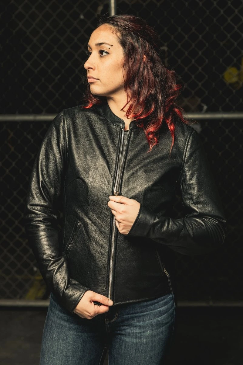Flashback - Women's Motorcycle Leather Jacket - Image 6
