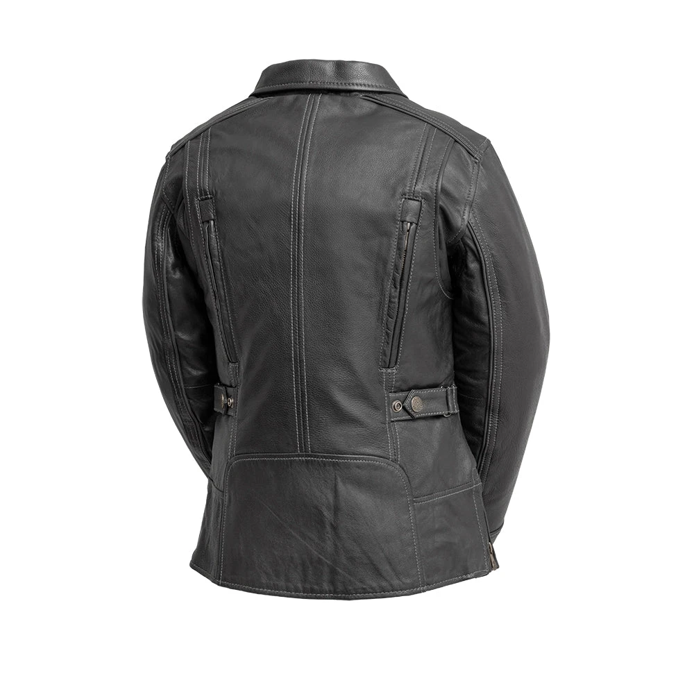 Free Spirit - Women's Motorcycle Leather Jacket - Image 2
