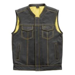 Gadsden - Men's Leather Motorcycle Vest - Limited Edition