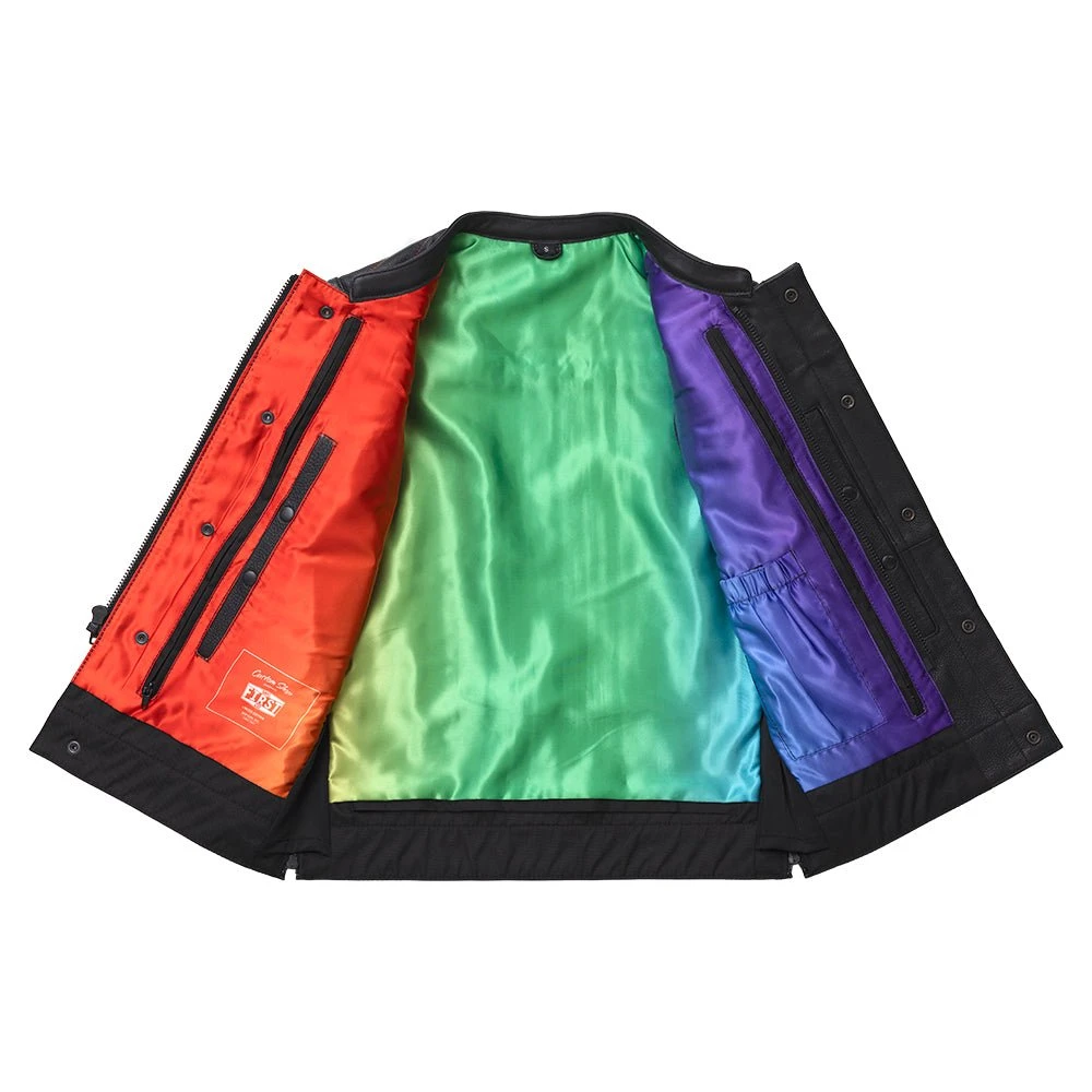 Garland Women's Club Style Motorcycle Leather Vest - Limited Edition - Image 9