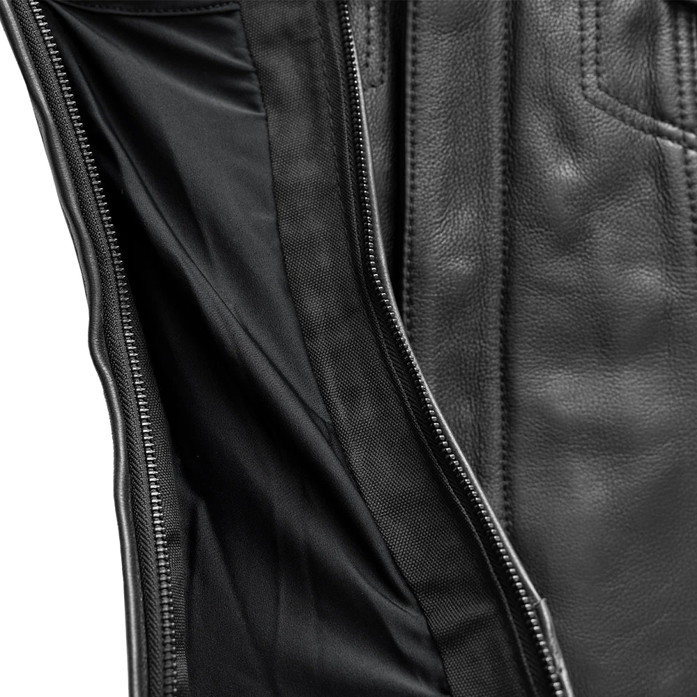 Garland Women's Club Style Motorcycle Leather Vest - Limited Edition - Image 4