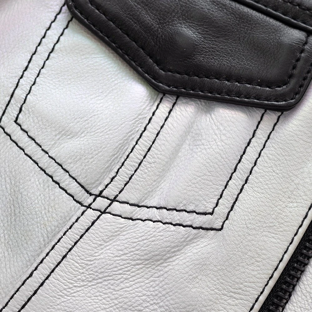 Halo Women's Club Style Motorcycle Leather Vest - Limited Edition - Image 6