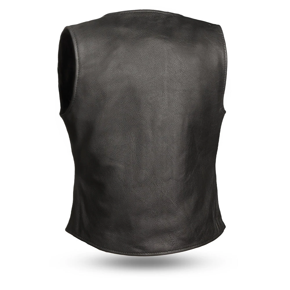 Honey Badger Women's Motorcycle Leather Vest - Image 2