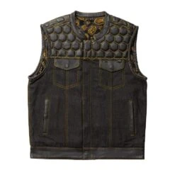 Hornet - Men's Denim Motorcycle Vest - Limited Edition
