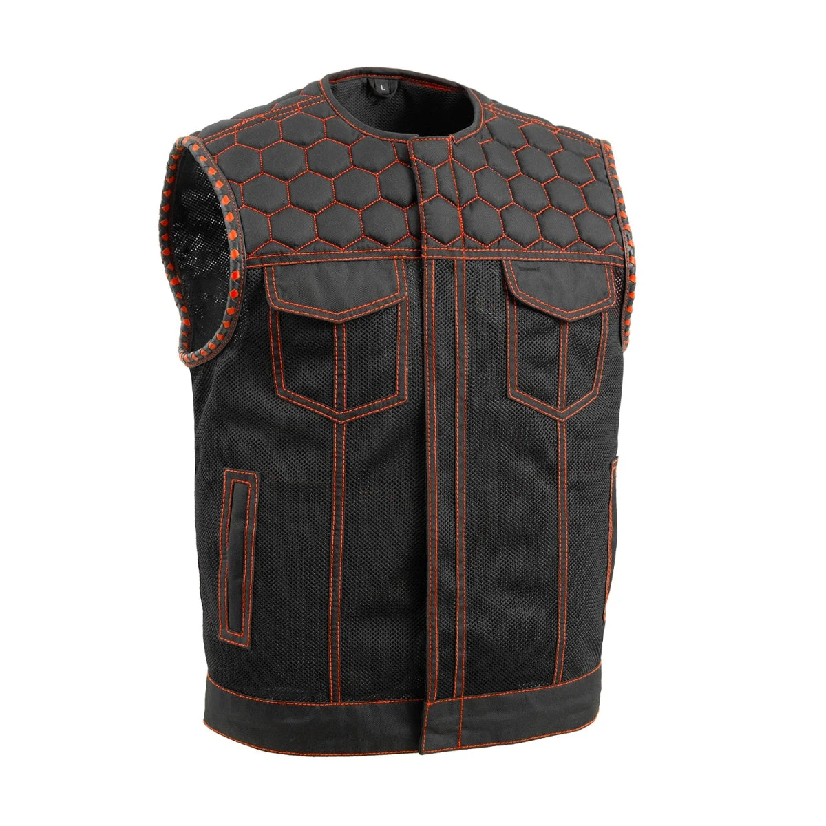 Hornet Moto Mesh Men's Club Style Vest - Image 16
