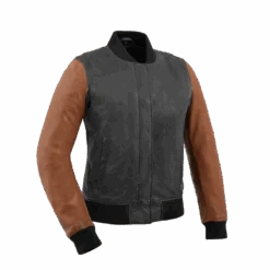 Lella Women's Motorcycle Leather Jacket