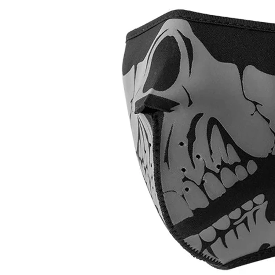 Neoprene Half Face Skull Riding Mask - Image 4