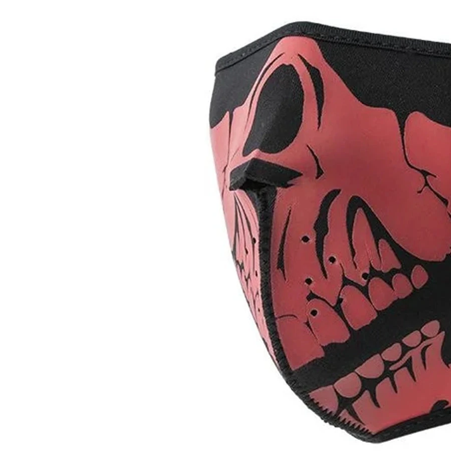 Neoprene Half Face Skull Riding Mask - Image 7