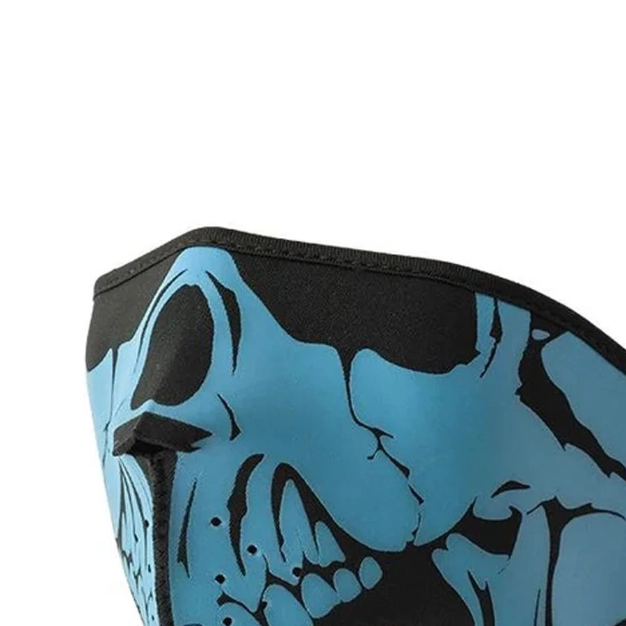 Neoprene Half Face Skull Riding Mask - Image 12