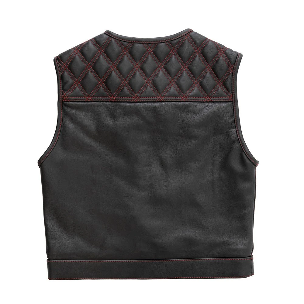 Nova - Men's Leather Lowside Vest - Limited Edition - Image 3