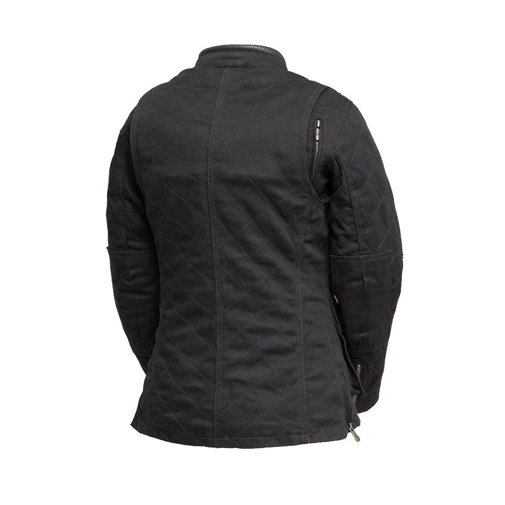 Outcast - Women's Twill Motorcycle Jacket - Image 2