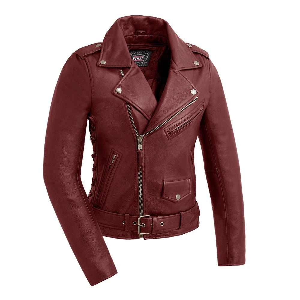Popstar Women'sMotorcycle Leather Jacket - Image 8