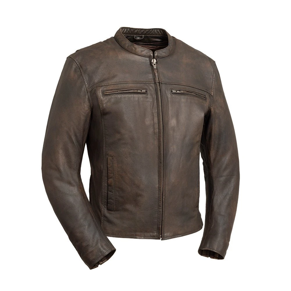 Rocky Men's Motorcycle Leather Jacket - Image 5