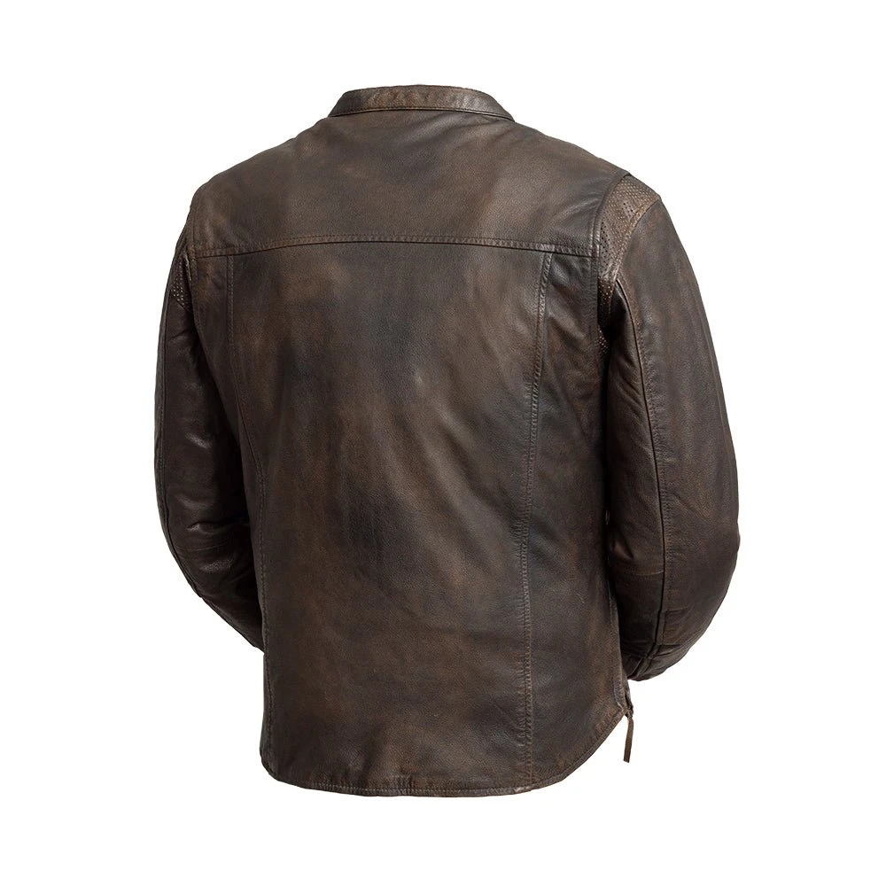 Rocky Men's Motorcycle Leather Jacket - Image 6