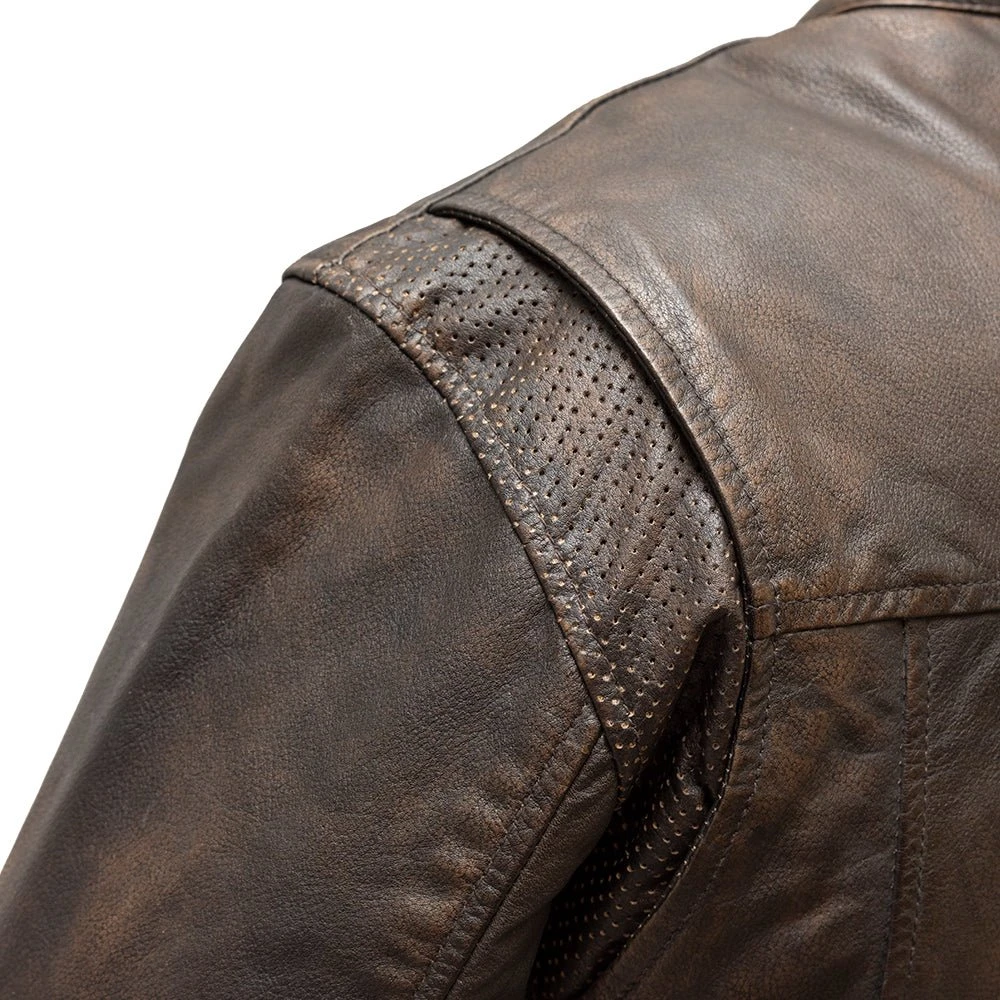 Rocky Men's Motorcycle Leather Jacket - Image 8
