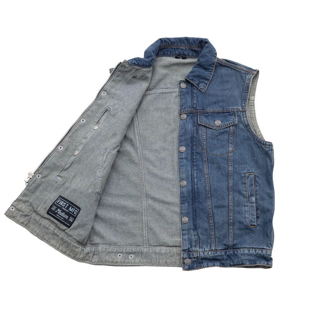Showdown Motorcycle Lightweight Denim Vest - Image 4
