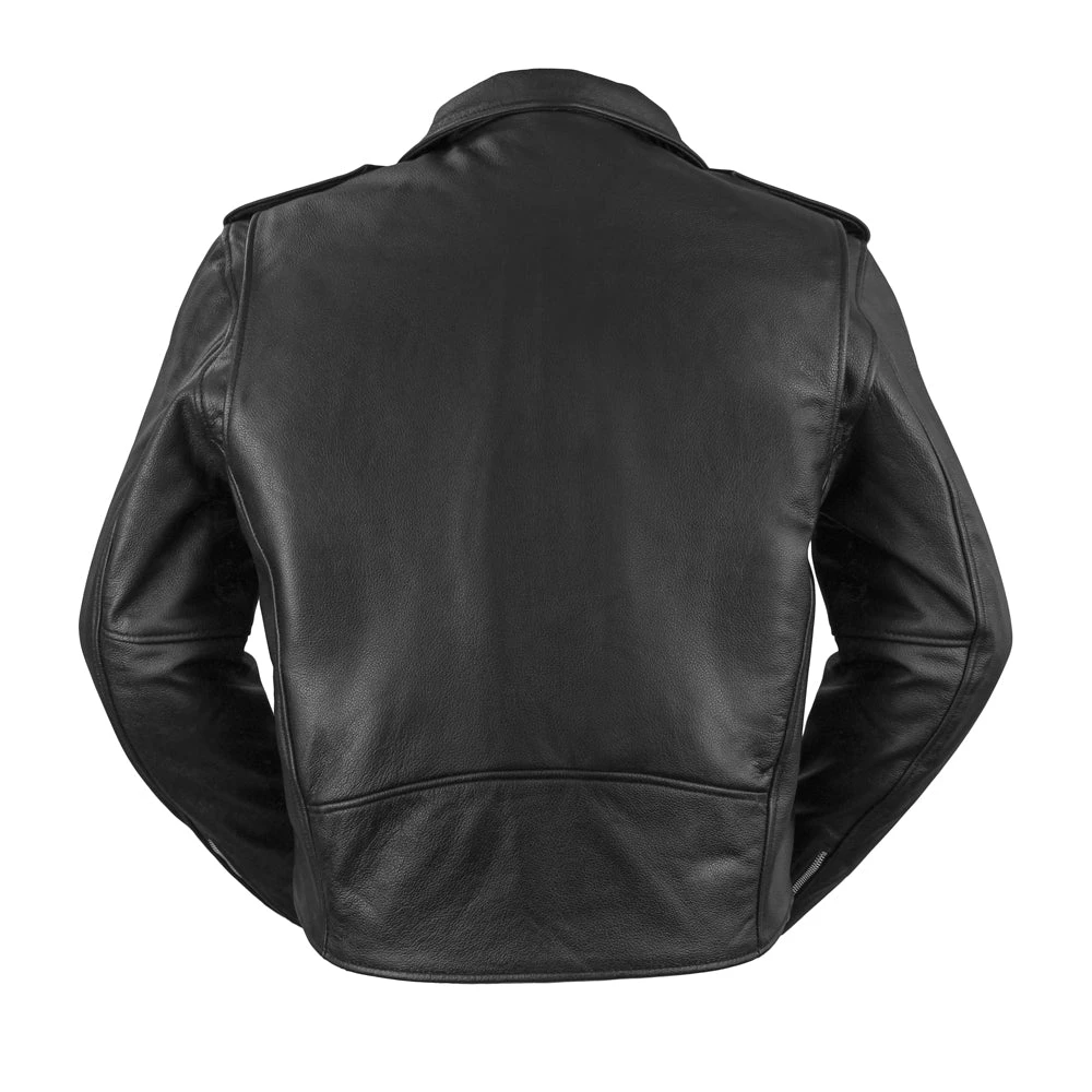 Superstar Men's Motorcycle Leather Jacket - Image 2