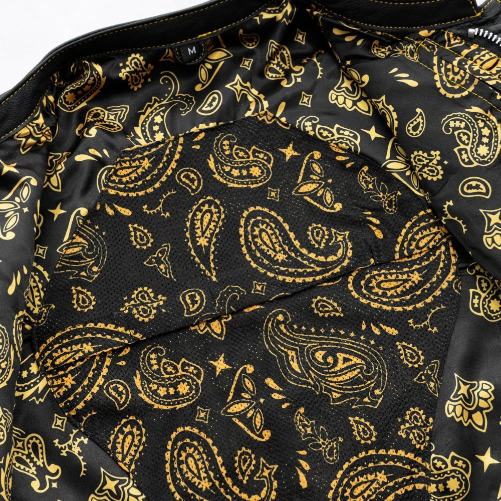 The Cut Men's Motorcycle Leather Vest, Multiple Color Options - Image 7