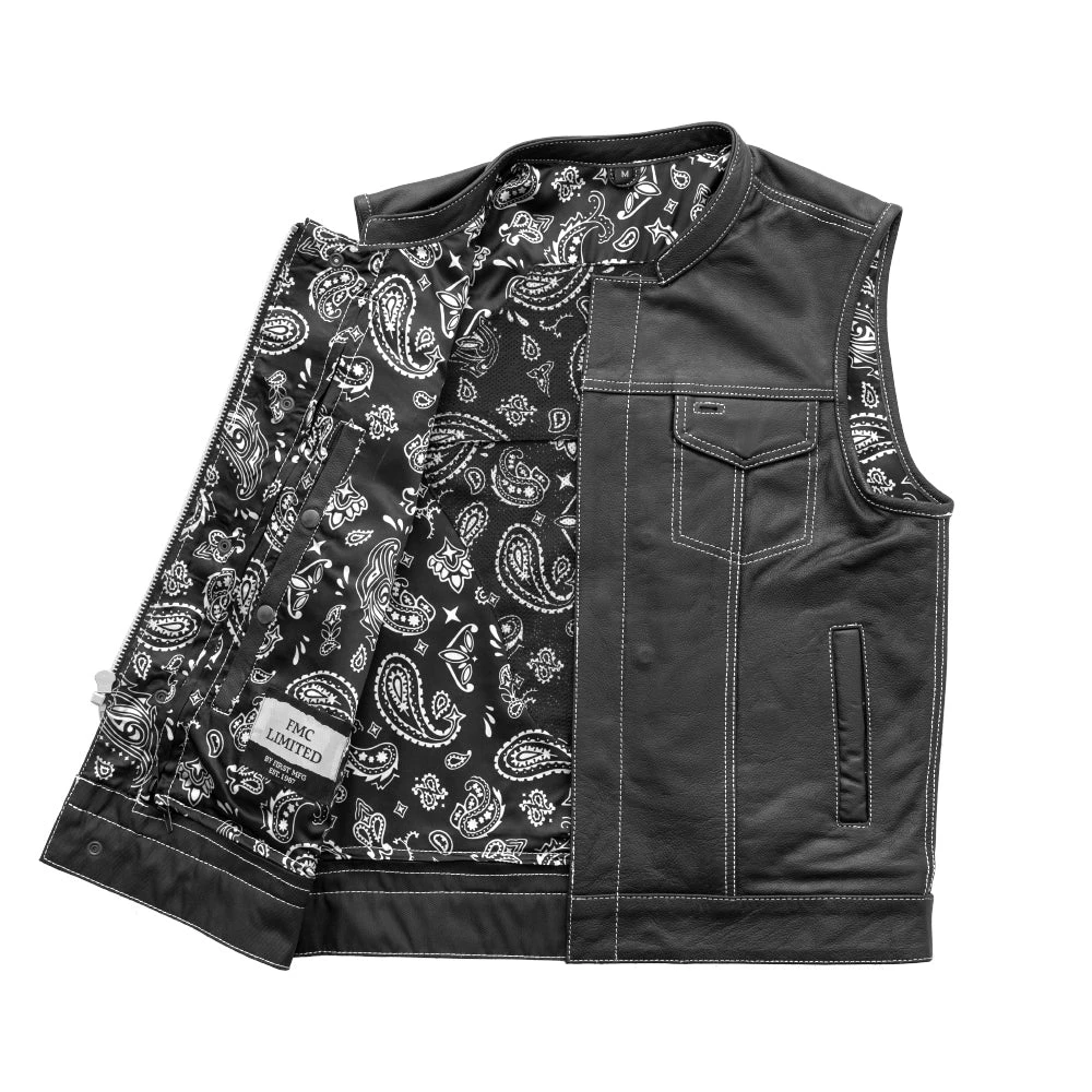 The Cut Men's Motorcycle Leather Vest, Multiple Color Options - Image 14