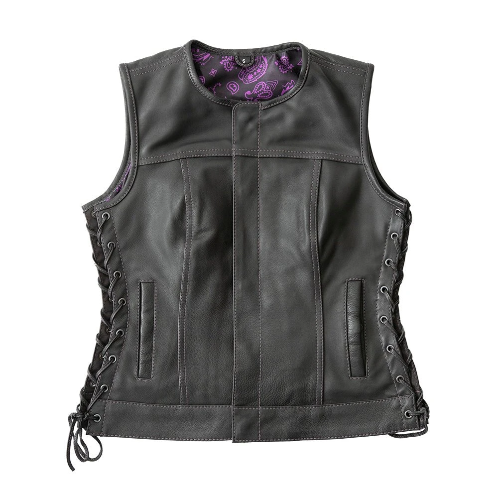 The Royal Women's Club-style Leather Vest - Limited Edition