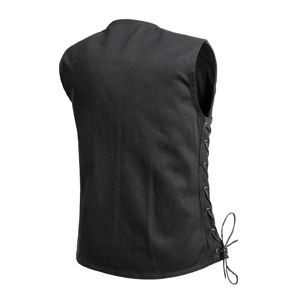 Tiff Women's Motorcycle Twill Vest - Image 2