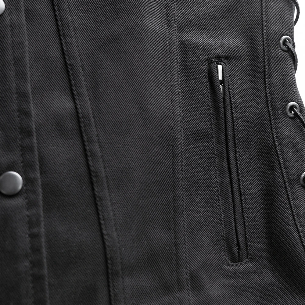 Tiff Women's Motorcycle Twill Vest - Image 4