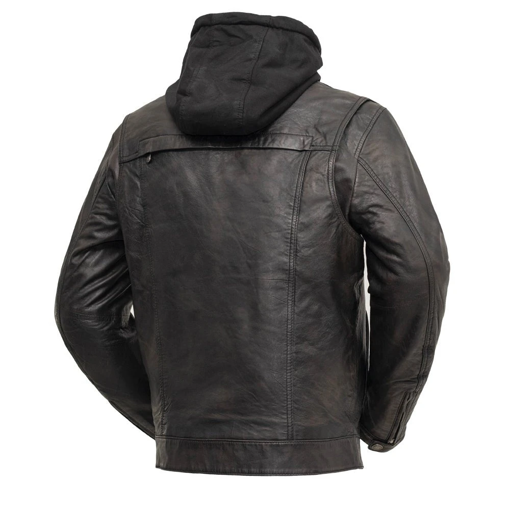 Vendetta Men's Motorcycle Leather Jacket - Image 2